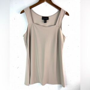 Frank Lyman Design 14 Smart Workwear Beige Tank Top in Taupe